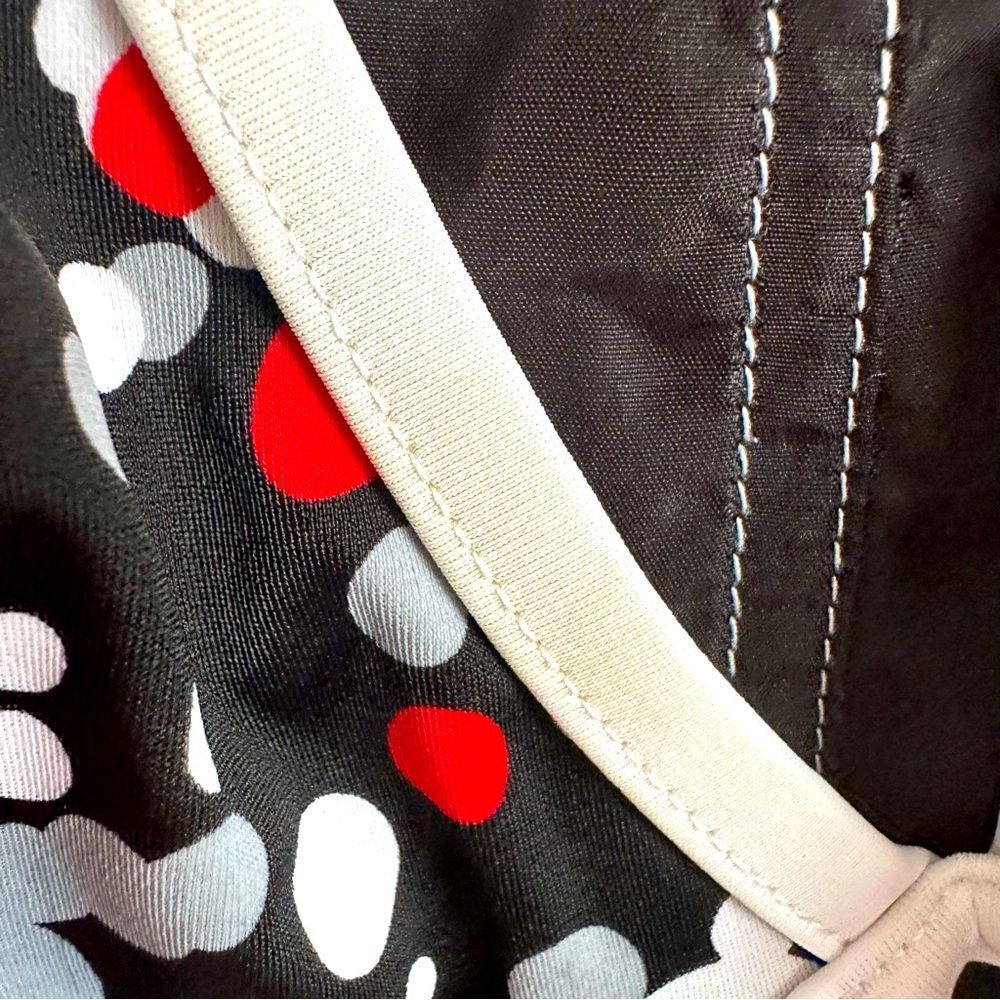 ZeroXposur Polka Dot Tankini Top and Bottom Black/White/Red Sz 12 - Picture 5 of 6